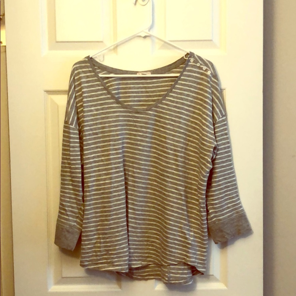 Gap 3/4 sleeve slouchy shirt